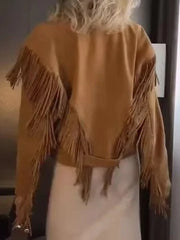 Khaki Fringe Seaud Jacket