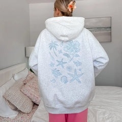 Embroidery Floral Summer Vibes Hoodie