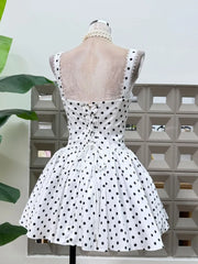 Polka Dot Corset Mini Dress