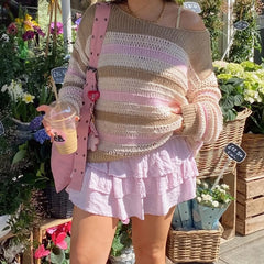 Striped Knit Crewneck