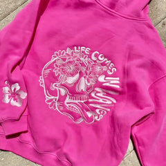 Solid Beach Embroidery Hoodies