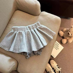 Grey Drawstring Mini Blommers Skort
