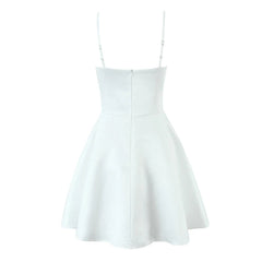 Satin Spaghetti Strap Mini Dress