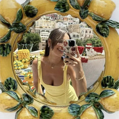 Yellow Bowknot A-line Mini Dress