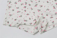 Floral Print Long Sleeve Top And Shorts Sleepwear Set