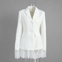 Lace Patchwork Blazer