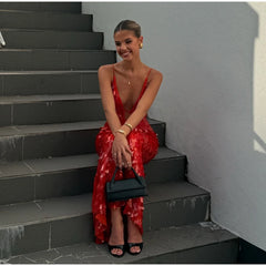 Sequined Slip Long Dress