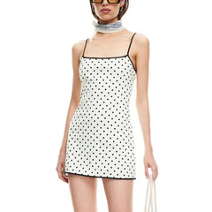 Polka Dot Slip Mini Dress