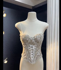 Lace Fishbone Corset Top