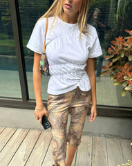 Ruched Short Sleeve T-Shirt