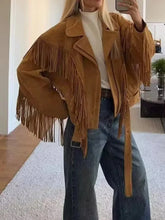 Khaki Fringe Seaud Jacket