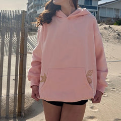 Seashell Embroidery Sweatshirt Hoodie