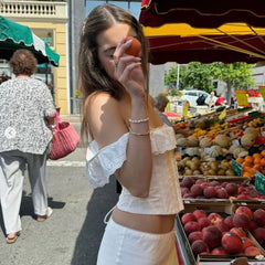 Corset Off-Shoulder Ruffles Top