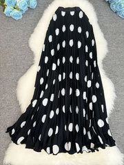 Polka Dot Maxi Skirt