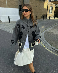 Printed Graphic Cardigan