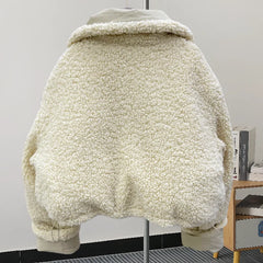 Faux Fur Parka Patchwork Padded Coat