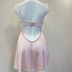 Ruffle Strap Satin Nightdress