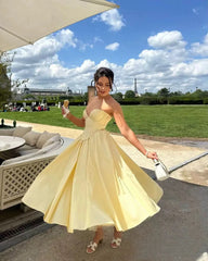 Sweetheart Neckline Bustier Strapless Maxi Dress