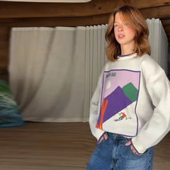 Printed Ski Sweater