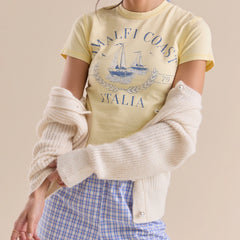 Italy Printed Graphic Baby Tee