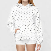Polka Dot Printed Hoddie