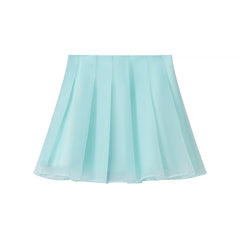 Light blue skirt on a white background