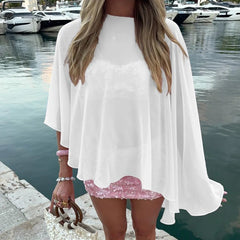 Sheer Chiffon Shawl Wrap Cover-up