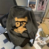 Bear Embroidered Sweater