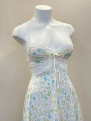 White Floral Printed Cami Nightdress
