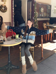 Winter Scenery Knitted Cardigan