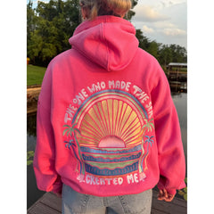 Sunrise Creator Embroidery Graphic Hoodie