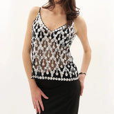 Sequin Mesh Cami Top