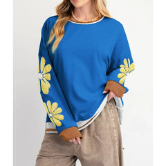 Sea Shell Embroidery Sweatshirt