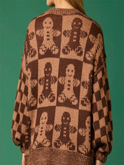 Halloween/Christmas Print Sweater