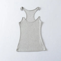 Ribbed Transparent Strap Tank Top