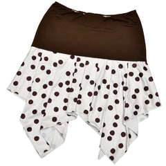 Polka Dot Low Rise Irregular Short Skirt - Streetwear A-Line