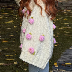3D Flower Sweater