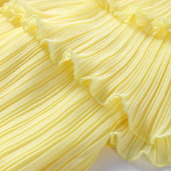 Halter Cascading Ruffles Mini Dress