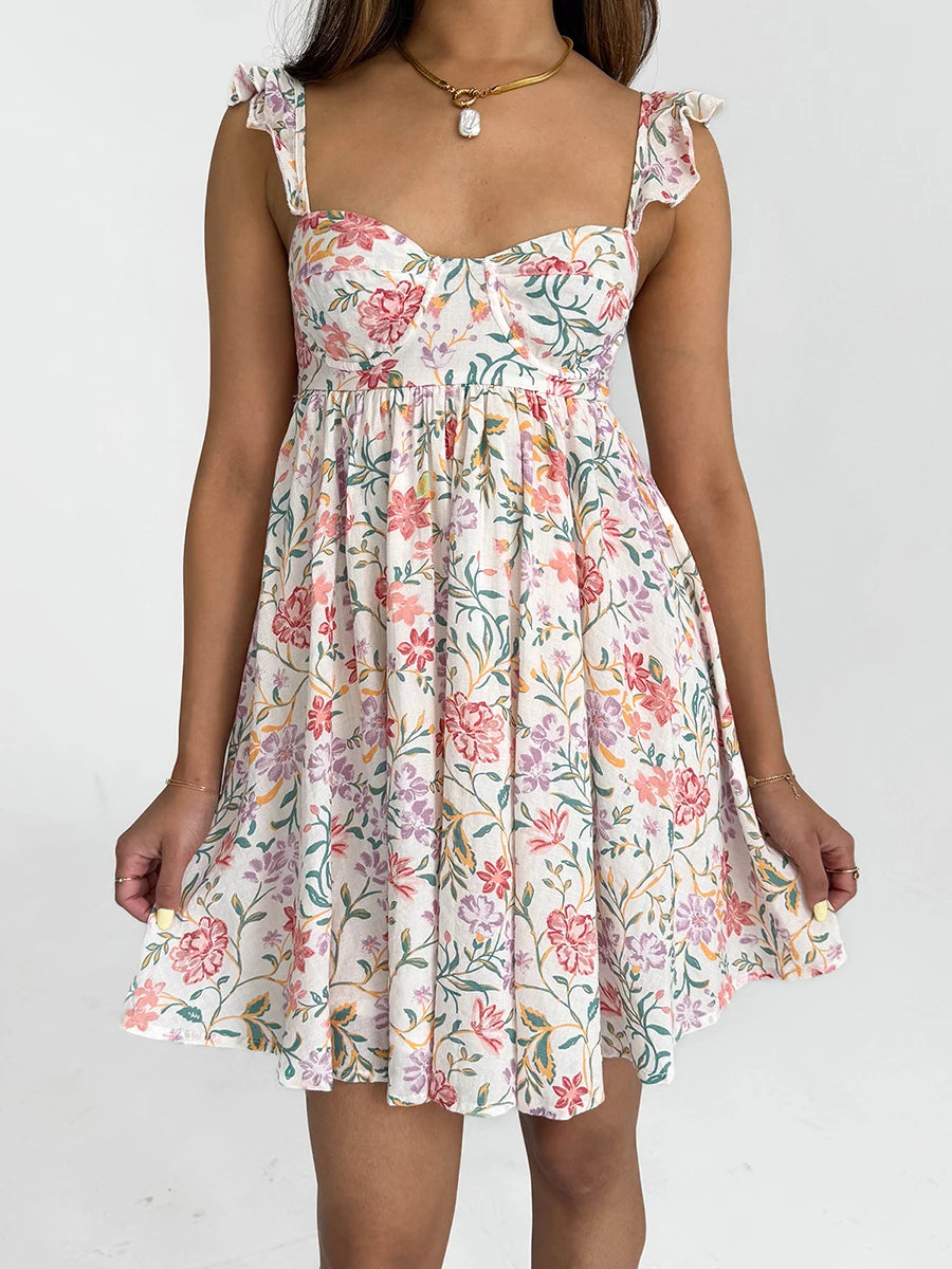 Pink Floral dress worn by a person