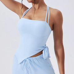 Side Knot Strappy Tank Top