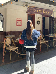 Winter Scenery Knitted Cardigan