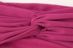 Mesh Scarf Strapless Long Dress