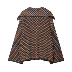 Kniited Pattern Button Up Plaid Cardigan