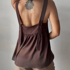 Front Tie Up Peplum Top