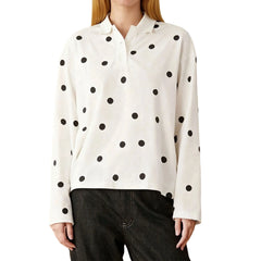 Polka Dot Rugby Polo Shirt