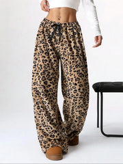 Printed Plush Sweatpants