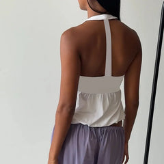 V-neck Strap Halter Tank Top