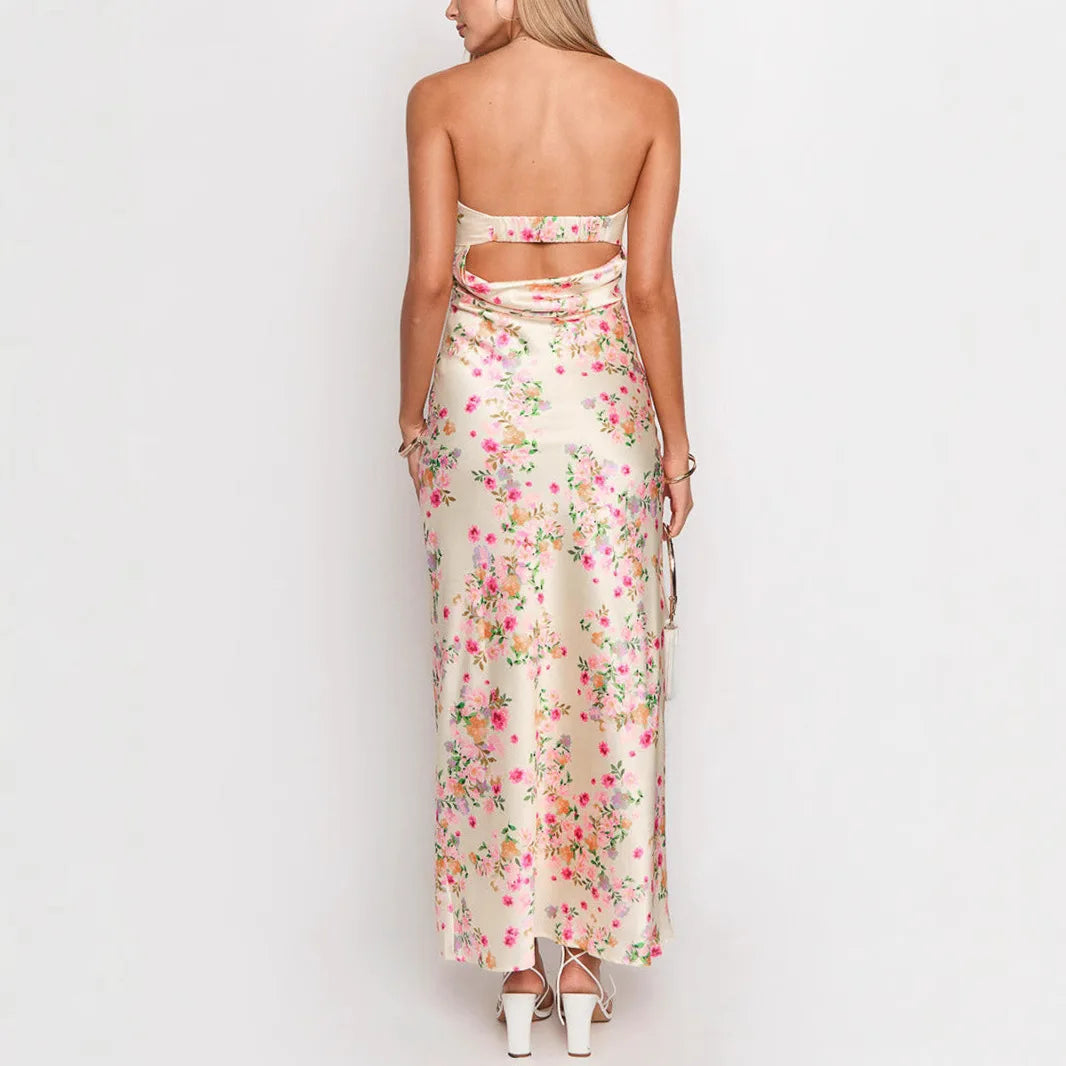 Woman wearing a floral dress