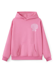 Surf Board Embroidered Hoodie - Loose Fit Pullover