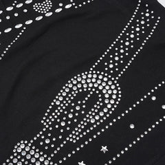 Black Rhinestone Belt Desgin Tnak Top